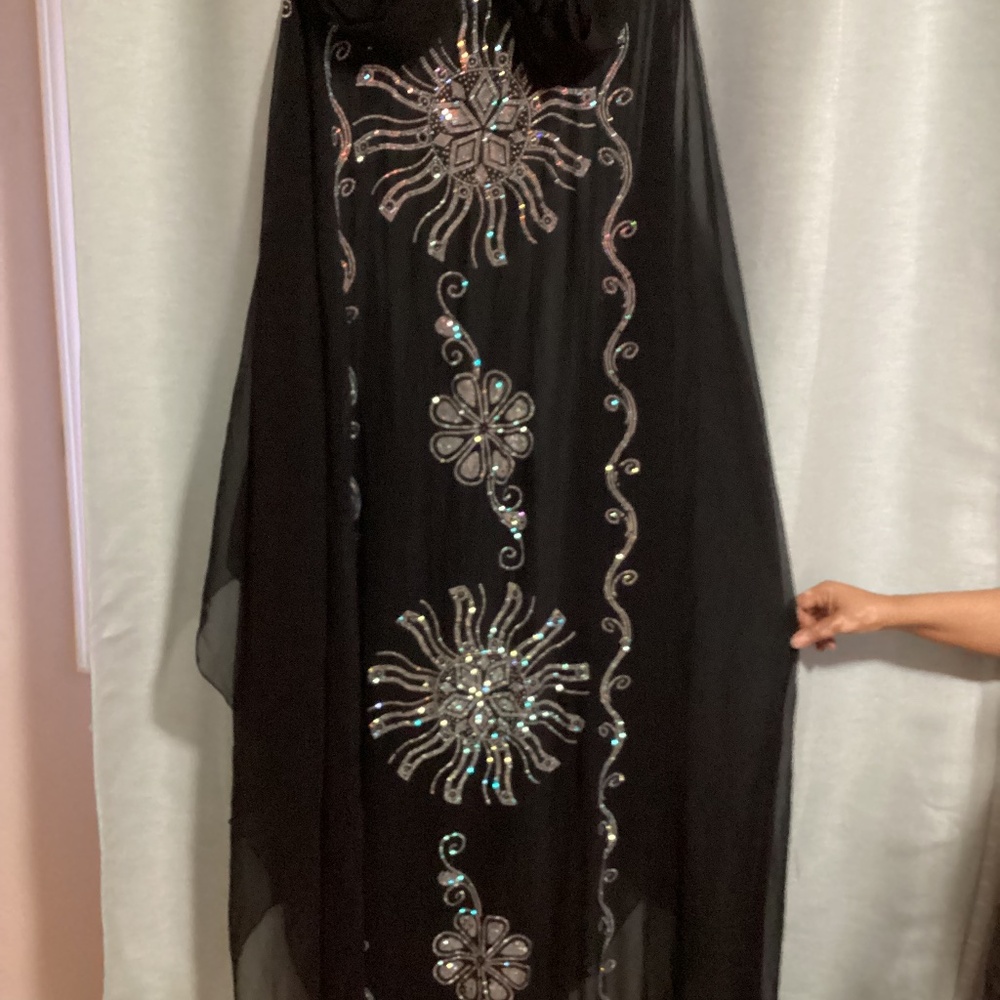 Black Shiffon Abaya/ Kaftan size large